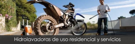 Hidrolavadora de uso residencial y servicios